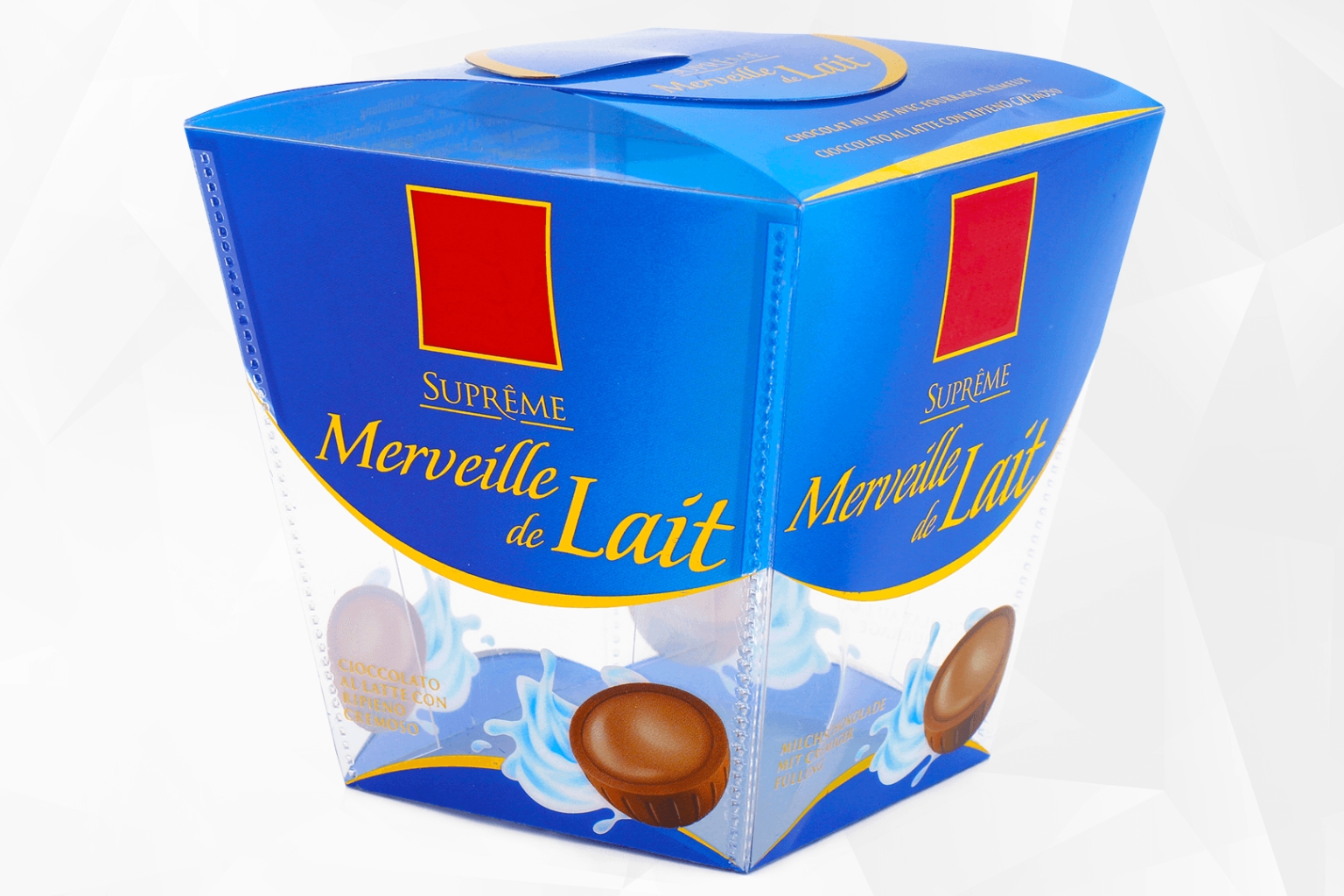 Mit Ultraschall versiegelte Schockoladen-Verpackung
