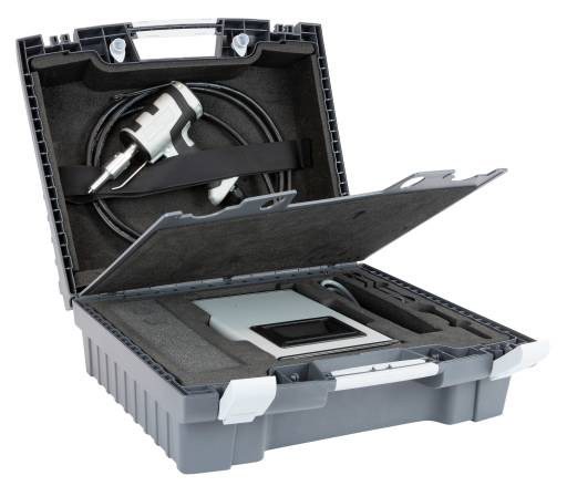 Zestaw generatora ultradźwięków Ecoline z ręcznym urządzeniem ultradźwiękowym i walizką